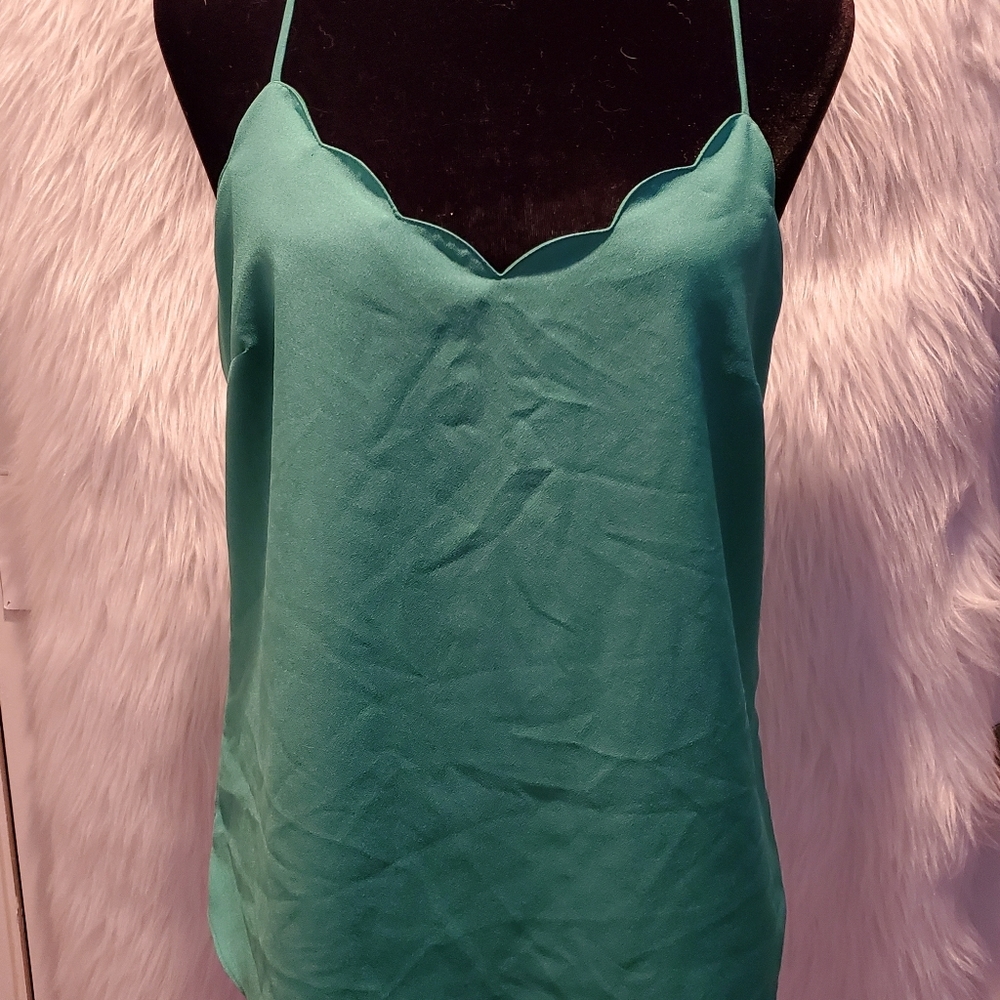 Jcrew scalloped cami top